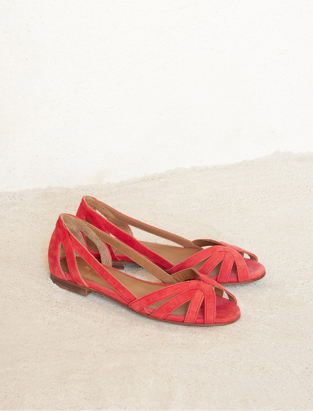 Sandales plates Hortensia - Vermeil