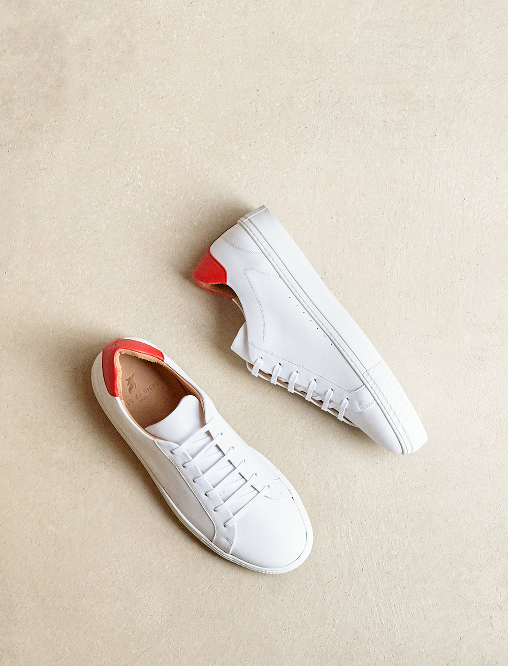 Sneakers Billy - Blanc et rouge